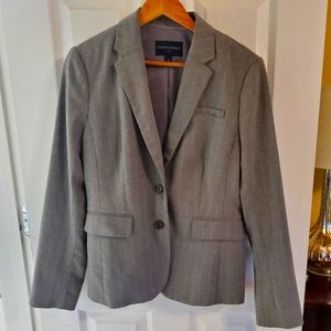 Banana Republic Gray Pinstripe Suit Jacket